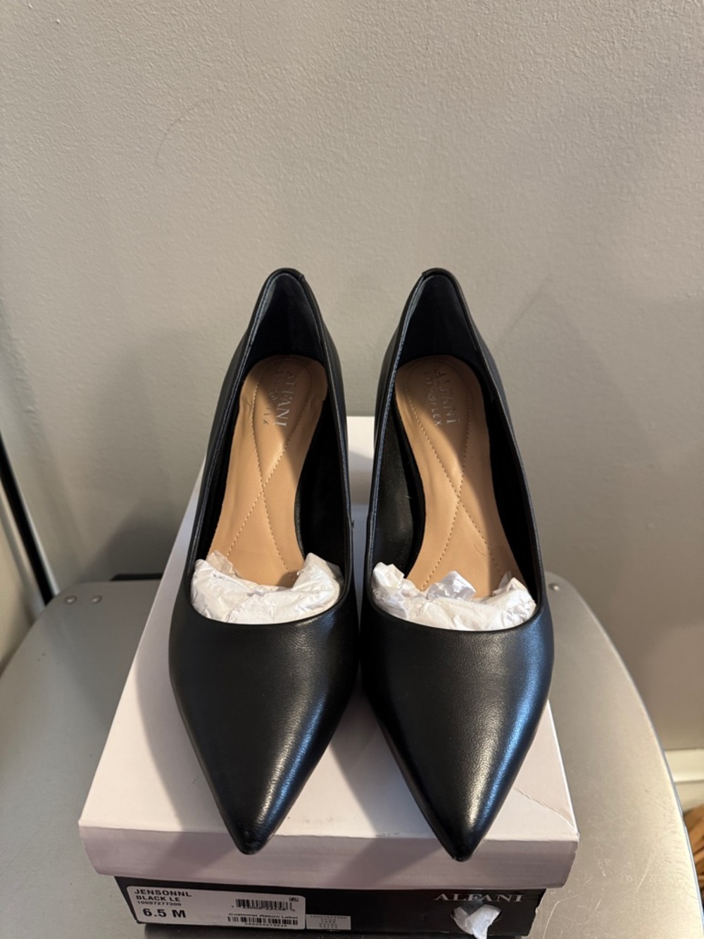 Alfani Black Pointed-Toe Stiletto Pumps